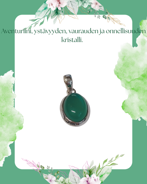 Aventuriini riipus hopeaa