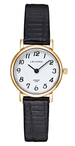 Leijona pieni naisten rannekello nahkaranteella, Kiiminki