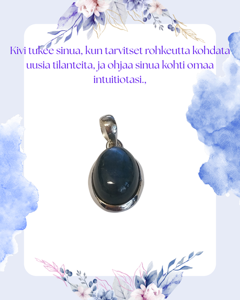 Labradoriittiriipus  hopeaa