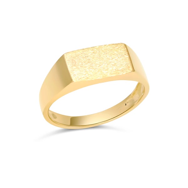 Keltakultainen  kantasormus