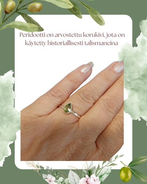 Peridootti sormus