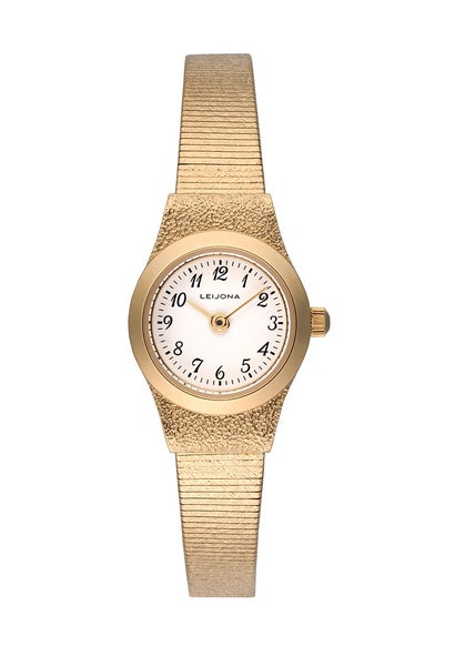 Leijona kullanv&auml;rinen pieni ja siro naisten rannekello, Kuiske