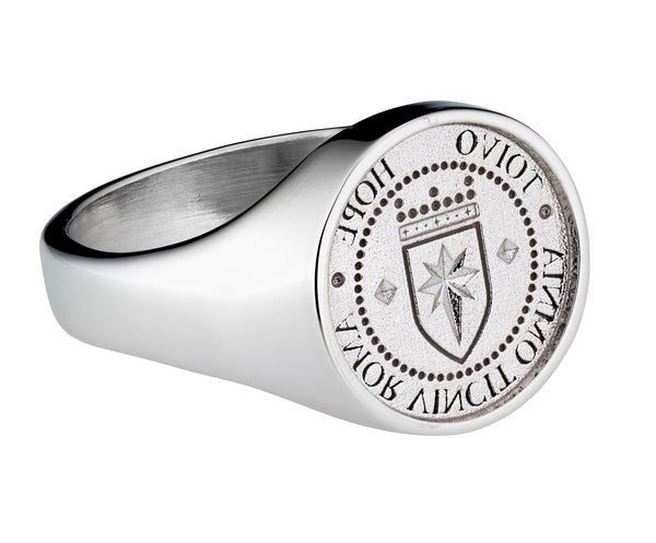 Lumoava Toivo sinettisormus, hopeaa