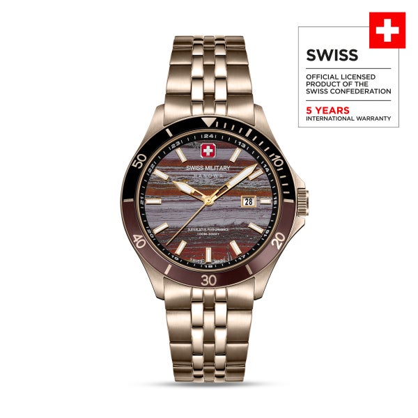 SWISS MILITARY HANOWA FLAGSHIP TIGER IRON L.E. SMWGH0008310