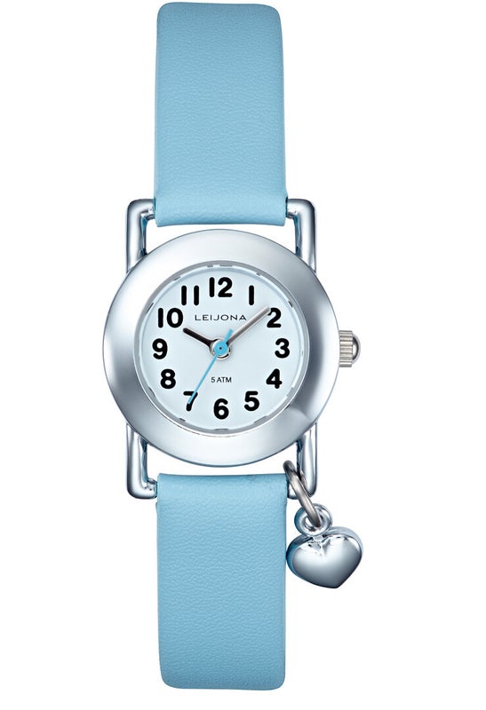 LASTEN LEIJONA RANNEKELLO, little heart blue