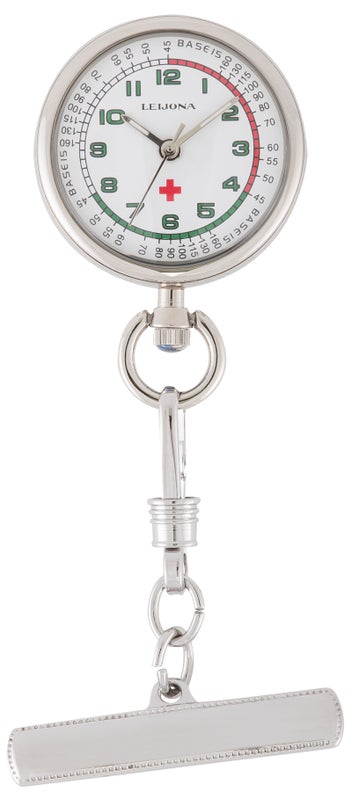 Leijona Hoitajan kello, hopeanv&auml;rinen