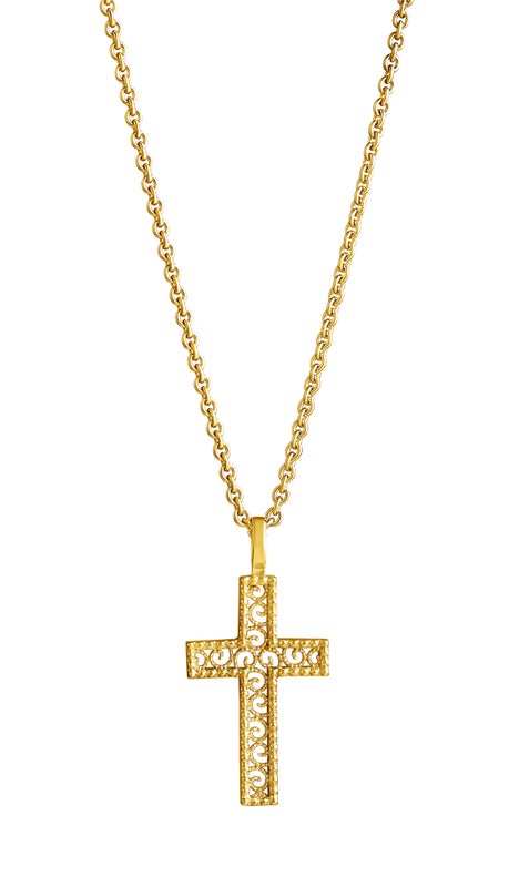 Lempikoru Syd&auml;mellinen risti kullattu