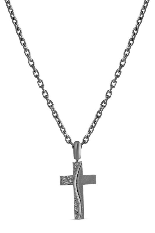 El&auml;m&auml;npolku risti,  patinoitu hopea