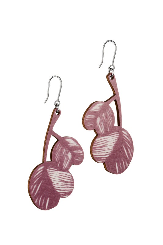 Lumoava  Verso puukorvakorut