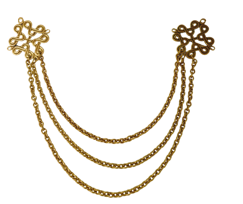 SECOND HAND Karjalainen nauhapunos, rintakoru