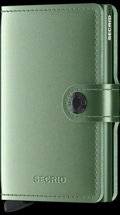 Secrid Miniwallet-lompakko Style Metallic green / pehme&auml; laadukas eurooppalainen nahka